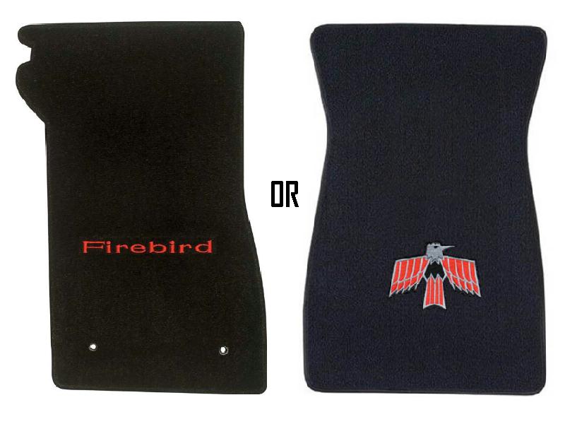 Carpet Mat Set: 67-9 Firebird - Red highlights - FRONTS